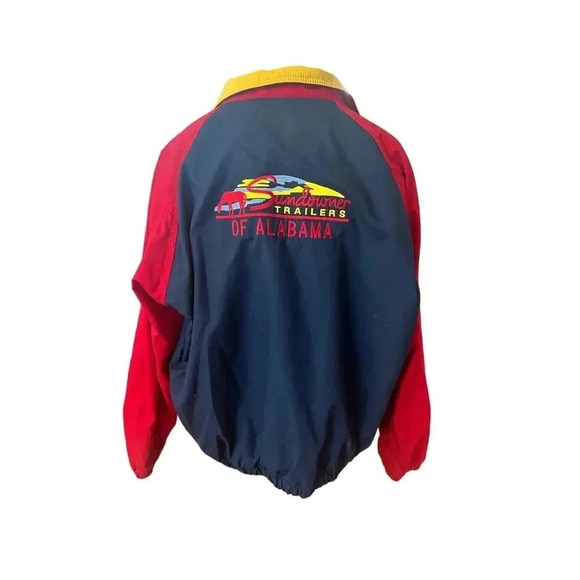 DUNBROOKE vintage COLORBLOCK JACKET SUNDOWNERS WOMENS XL - Picture 4 of 8